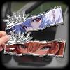 EVA Anime Autoaufkleber, Wasserdichte Langlebige Vinyl-Aufkleber, Universelle Fahrzeugdekoration für Fenster, Karosserie & Tankdeckel