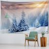 Christmas Tree Snow Tapestry Wall Hanging New Year Gift Elk Christmas Home Decoration Bohemian Aesthetics Bedroom Decoration