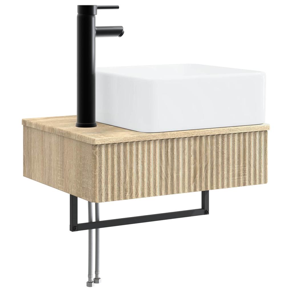 Bathroom Cabinet Set 5 Pcs Sonoma Oak 50 X 14.5 X 70 Cm