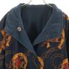 Herno 80s 90s Made in Italy Old Hose Pattern reversible coat 42 Horseshoe Women Used