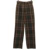 AMERI UNDRESSED Check Straight Pants S Brown Women Used