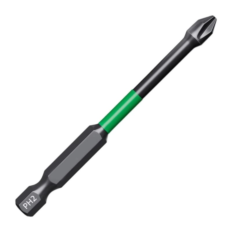 Sturdy Magnetic Crosses Bit 6.35mm Hexagonal Shank HRC62 Hardness Hardened Steel Perfect For Construction Equipment