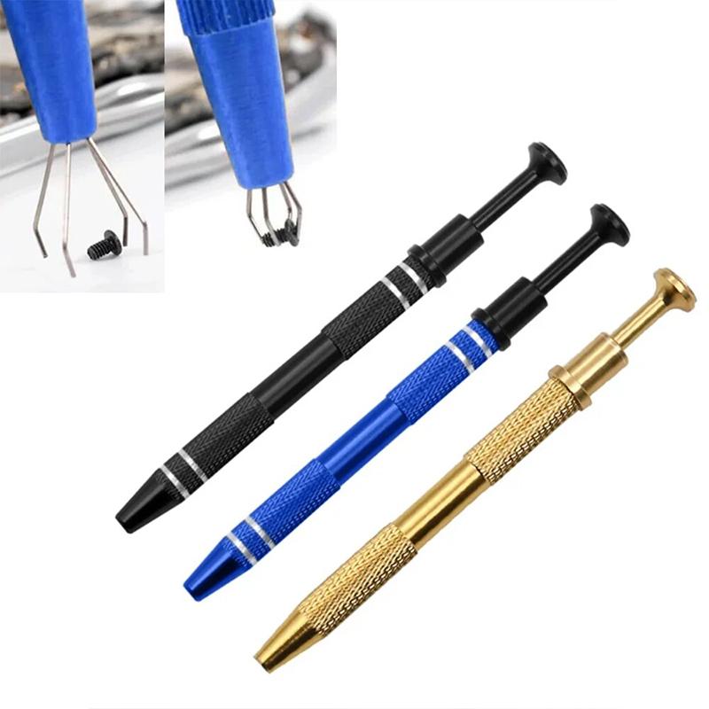 Extractor Screw Picker Pick Up Pen Jewelry Repair Hand Tool Component Grabber Four Claw Electronic Component IC BGA Chip Gripper