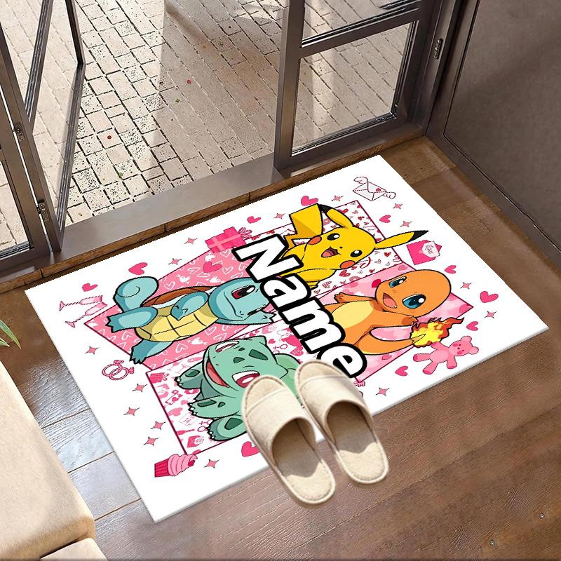 Custom Name Personalized Card Game Print Carpet, Versatile Home Decor Rug, for Playroom, Apartment, Balcony, Entryway, Hallway Gift