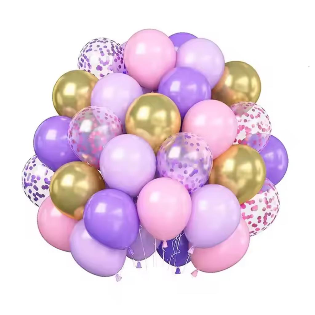 35pcs 12 inch metal balloons matte latex balloons gold confetti balloons birthday wedding party decoration