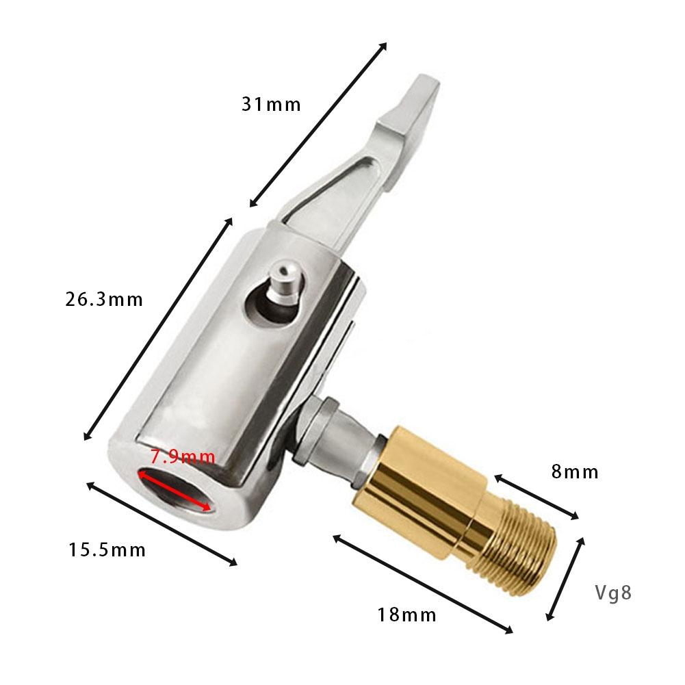 Inflator Pump Locking Air Tyre Wheel Valve Clip Car Truck