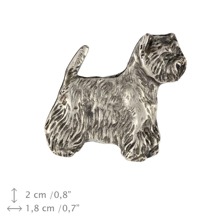 West Highland White Terrier, Westie, Westy - Broche de cachorro banhado a prata, broche elegante, decoração de lapela de jaqueta da marca Art-Dog