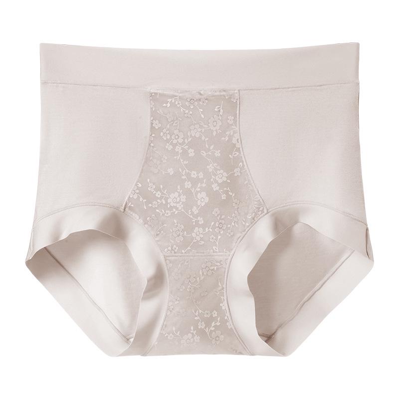 

Дышащие трусики из тутового шелка с высокой талией для раннего лета с антибактериальной ластовицей One Size (90-130 jin)