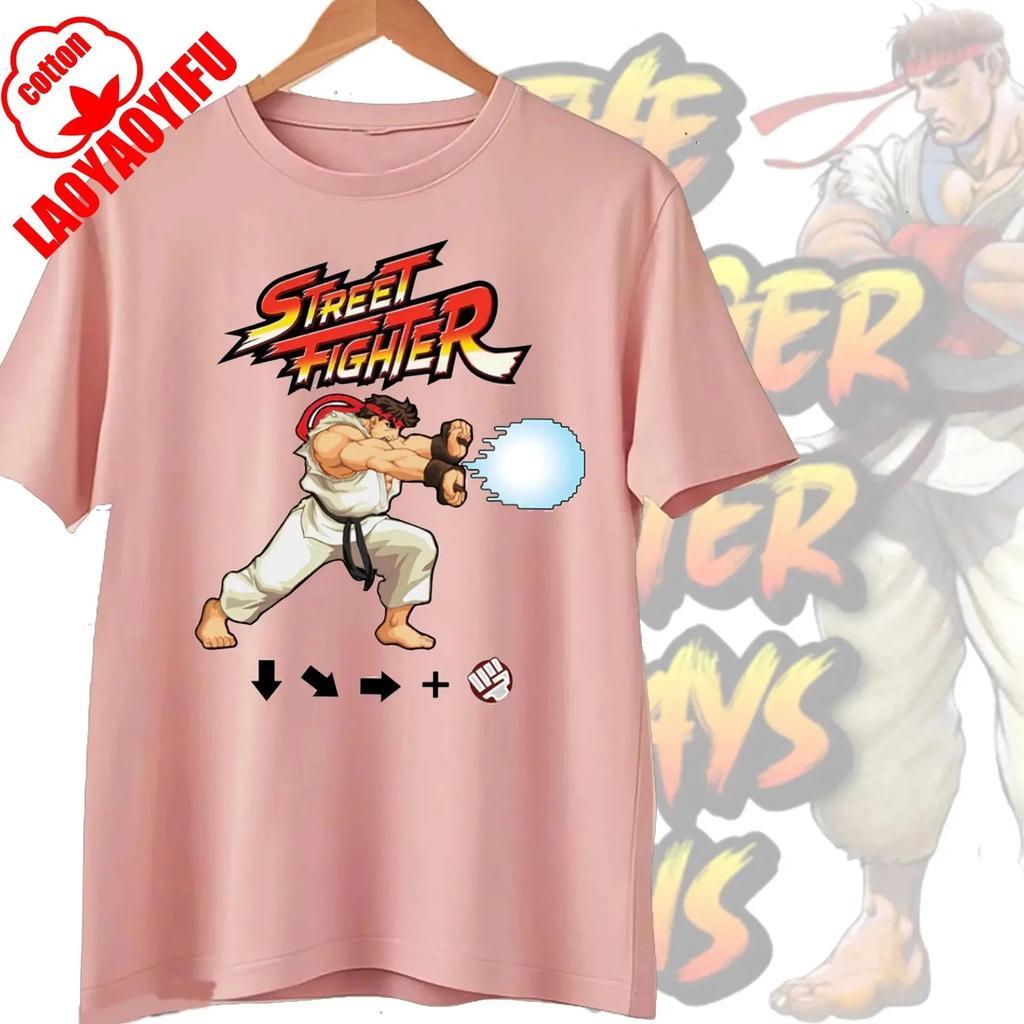 Novelty Street Fighter Select Classic Vintage Essential TShirt Short Sleeve Tees Boyfriend Fashion Clothes Women Men Streetwear