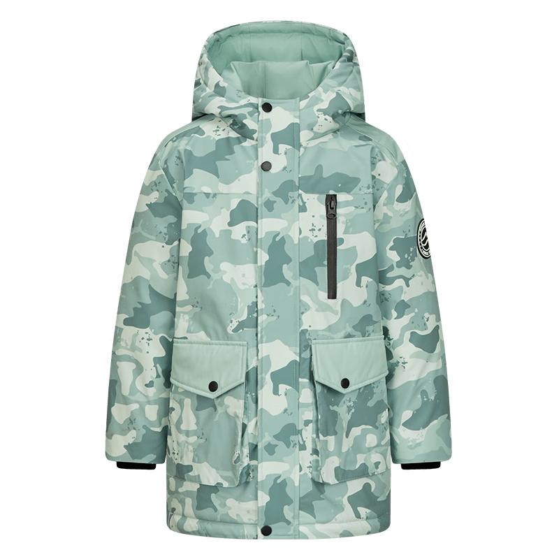 

Xuezongfei Kids Winter Camouflage Hooded Down Jacket 150