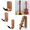 Elegant Wooden Wall Hook Organizer for Musical Instruments - Simple Setup, No