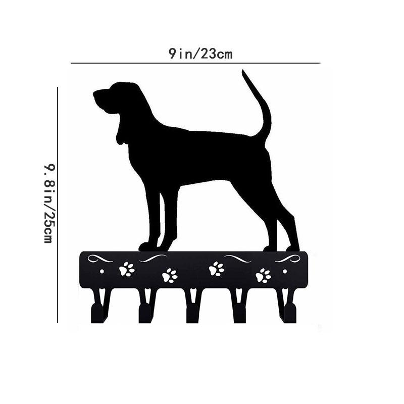 Key Rack & Dog Leash Hanger Wall Metal Pendant Art - Home Decor for Kitchen Bathroom Living Room - Iron Art Decoration