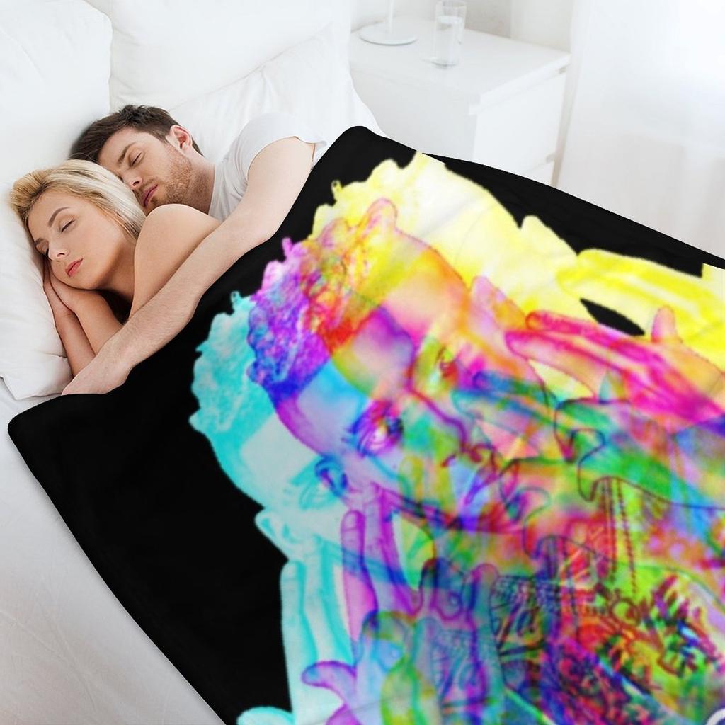 NLE Choppa Shirt Throw Blanket For Baby Custom Flannel Decorative Sofas Blankets