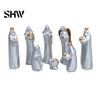 Indoor Holiday Home Decorations 8 Pcs Resin Nativity Figurines Set, Christian Scene Figures, Jesus Birth Religious Christmas Tabletop Miniature