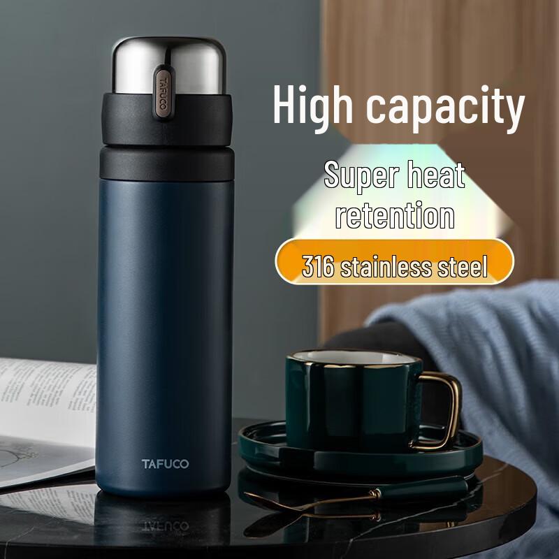 TAFUCO 316 Stainless Steel Business Travel Water Bottle