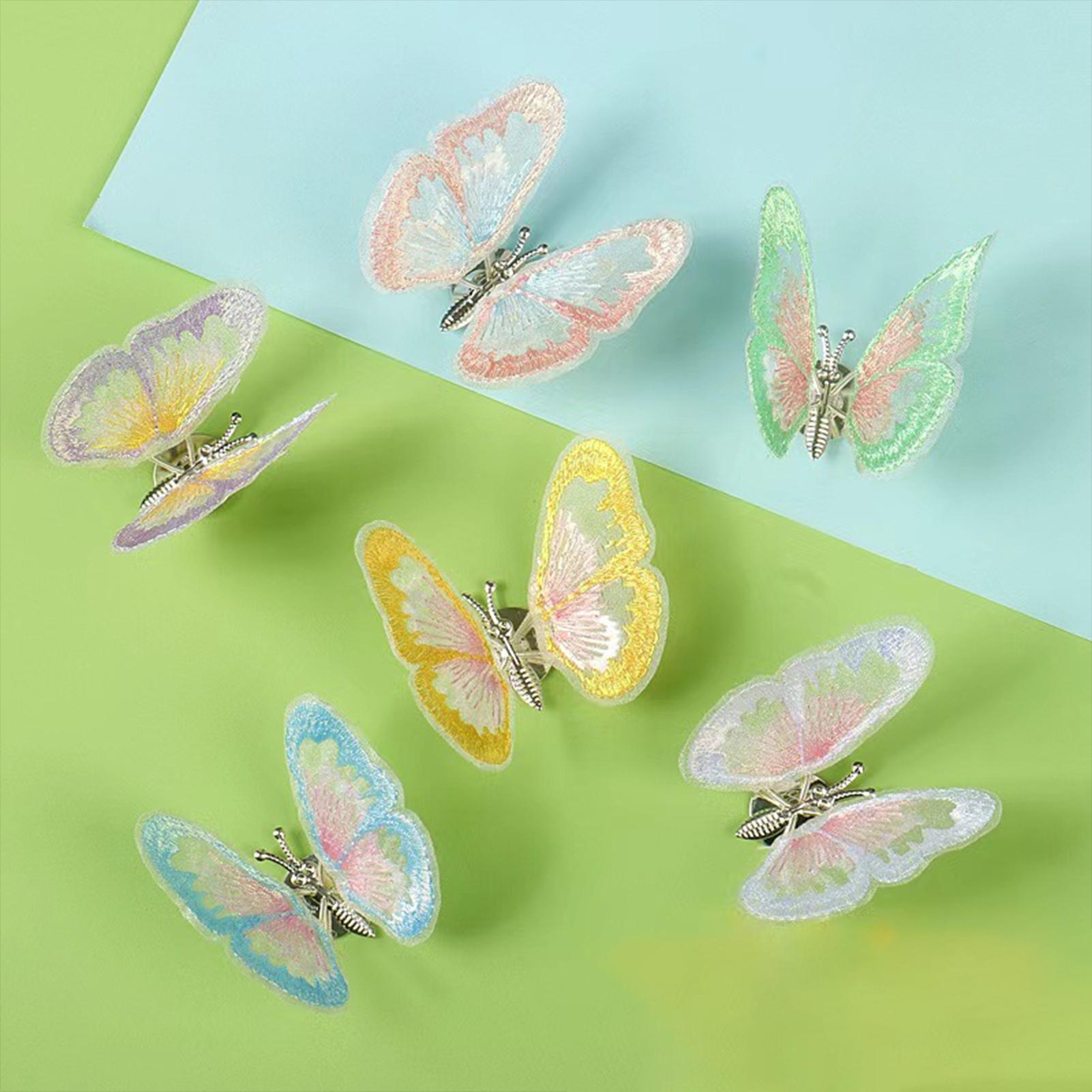 Elegant 3D Butterfly Car Ornament Luminous/Nonluminous 3D Butterfly for Car Interior Decoration Non-luminous model