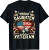 Proud Daughter Of A Vietnam Veteran Usa Flag Vintage Unisex T-Shirt