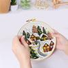 DIY Cross Stitch Kit Multi-Purpose Counted Stamped Embroidery Kit Handmade Christmas Series Craft Needlework for Adults Beginner