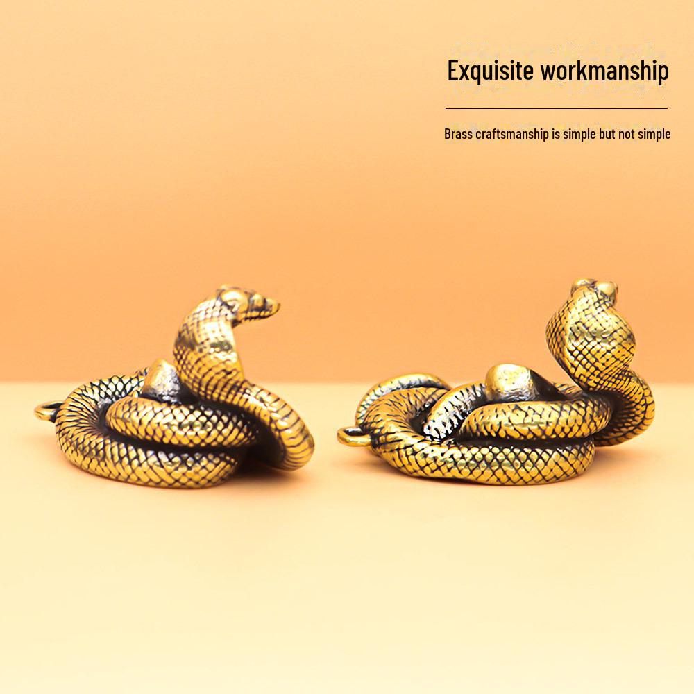 Yuanbao Snake Keychain DIY Accessories - Dragon Boat Festival Pendant, Jinbang Name Luxury Gift