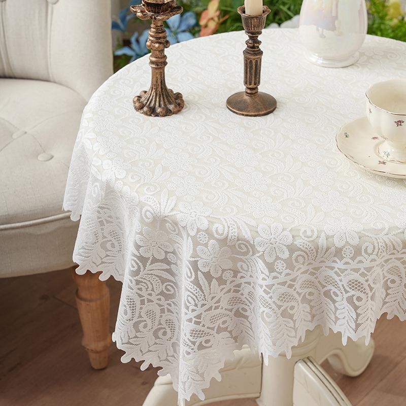 

Французька Ретро Скатертина Скатертина Обідній Стіл Стілець Атмосфера Сад Світло Розкіш Письмовий Стіл Декор Обіднього Столу Балкон Мереживо Еркер Килимок 60*60cm
