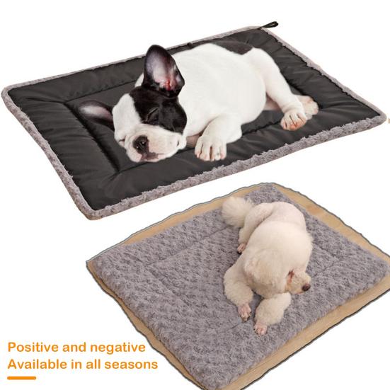 Pet Mat Foldable Durable Plush Cat Dog Bed Mat Moisture-Proof Oxford Bottom Pet Sleeping Pad Pet Supplies