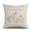 45x45cm Halloween Pillowcase Single Linen Pillowcase Waist Pillowcase for Living Room Sofa Car Home Decor