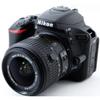 ВЖИВАНА Цифрова дзеркальна камера Nikon D5500 Комплект об'єктивів Чорна з Wi-Fi та новою SD-картою