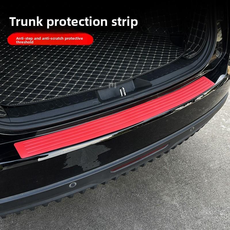 Universal Car Trunk Protective Strip With Rubber Padding For Scratch Prevention And Edge Guard