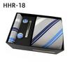 Paisley Men'S Tie Square Cuff Tie Clip Gift Box Set Business Casual Tie Black Gift Box