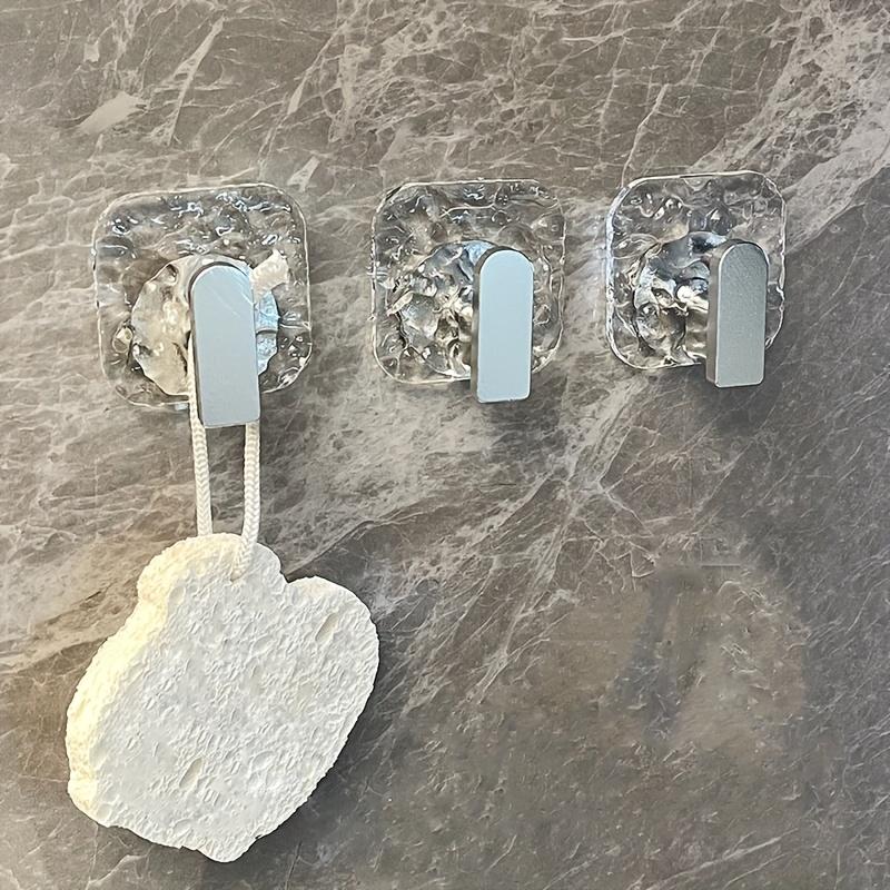 1pc Luxury Ice Flower Hook Wall-Mounted Storage Hook for Bathroom Towel Rack, Kitchen Utensil Rack, Easy-to-Use Hooks