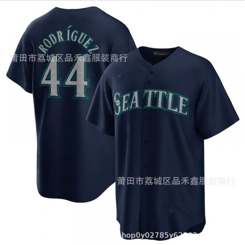 Mens Embroidered Baseball Jersey Seattle Mariners 24 Griffey Cotton Sport Top Basketball Fans