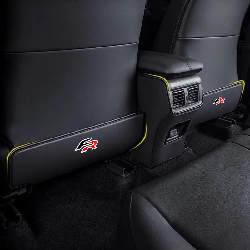 blsh7 Car Seat Back Protector Mat Prevent Dirty Anti Kick Pads For Seat Leon FR FR+ Cupra Ibiza Altea Exeo Formula Racing Accessories