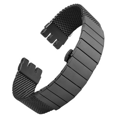 Swatch Replacement Watch Strap 19mm 20mm 21mm Stainless Steel Mesh Band Milanese Band [ZHUOLEI]