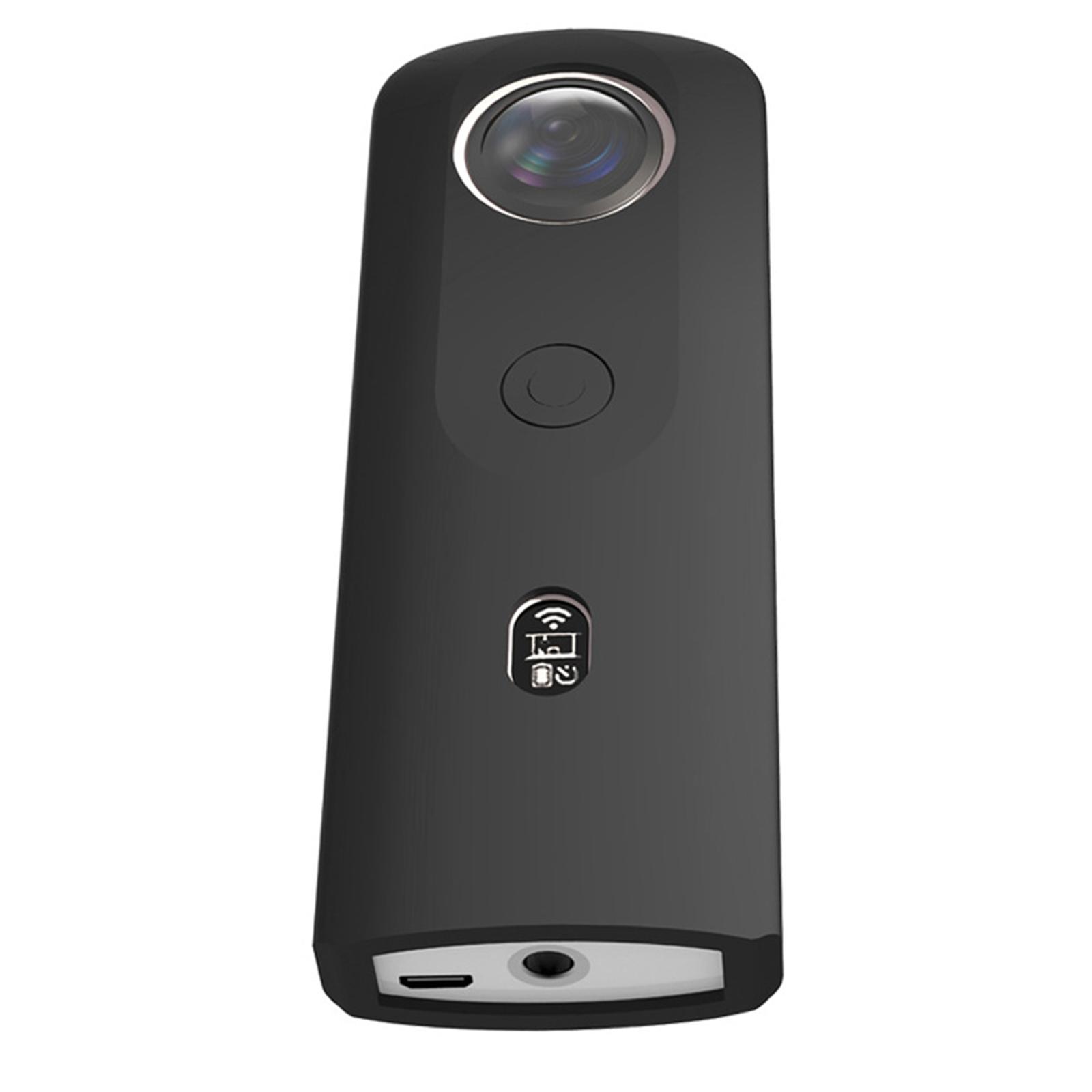 

Silicone Camera Protective Case with Lens Cover Soft Case Sleeve Case Lens Cover for Theta SC2 360 Panoramic Camera Women