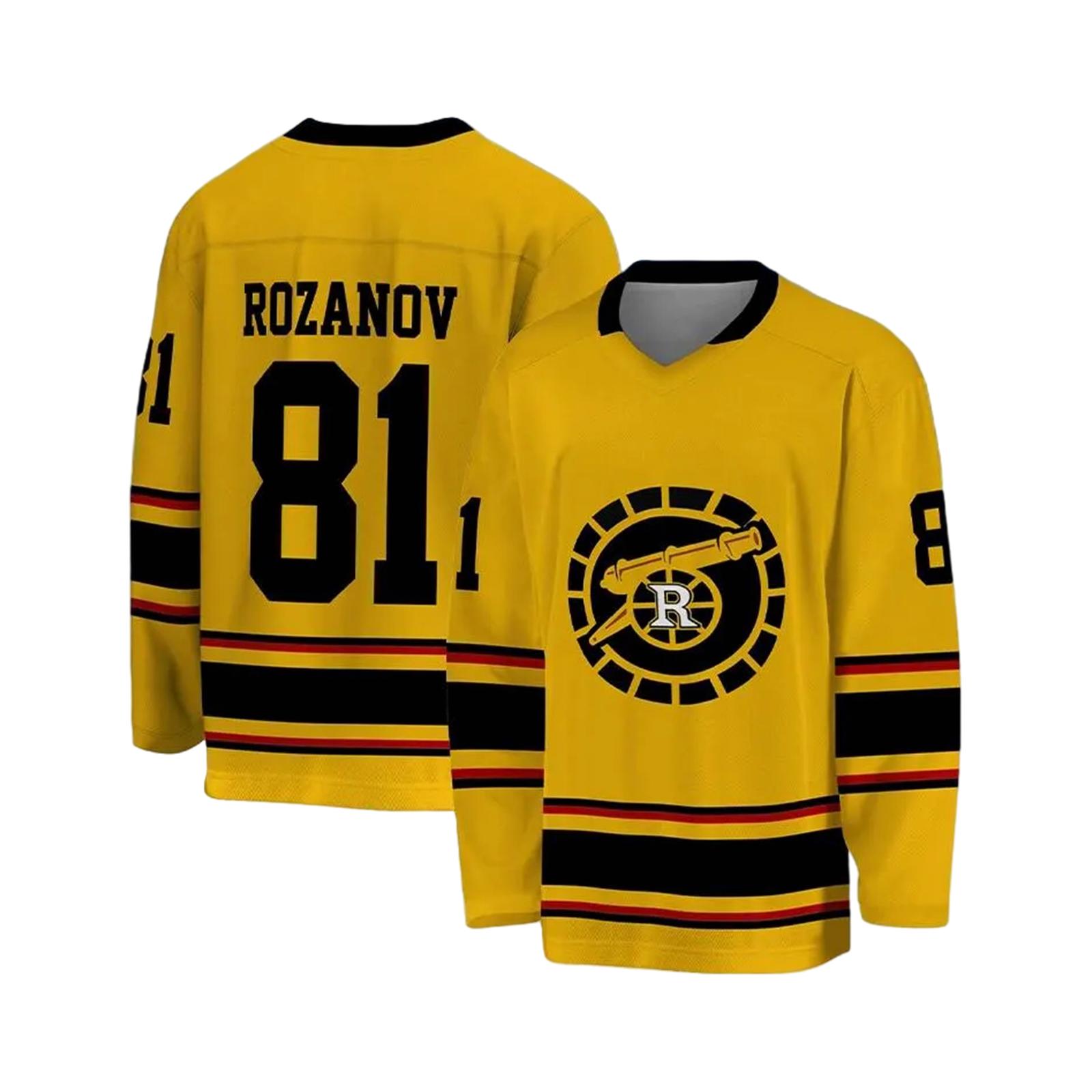 

Men s Fashion Hockey Jersey Pullover Sweater Lightweight Breathable Long Sleeve Athletic Shirt with Team Logo and Number Design XXL чорний