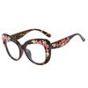 Flower Sunglasses Women Cat Eye Glasses Frame Anti Blue Light Blocking Computer Eyeglasses Ladies Vintage Spectacles Frames