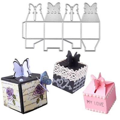 Hollow Out Butterfly Box Metal Stencil Embossing Cutting Dies for Diy Scrapbooking Paper  Stamps for Card Embossing Craft Decor