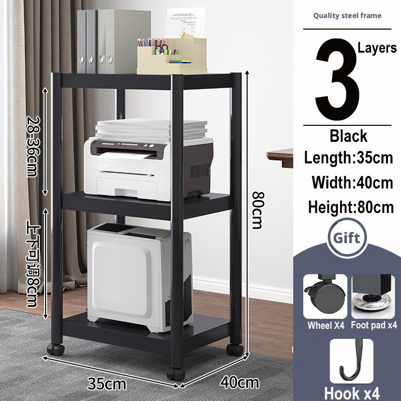 

Printer Stand Rack Audio Video Media Vertical Cabinet Removable Floor Printer Shelf Kitchen Microwave Oven Rack Holder Shelves