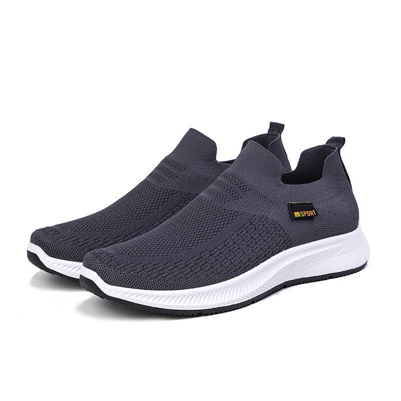 2026 Spring Men's Breathable Slip-on Flyknit Mesh Shoes