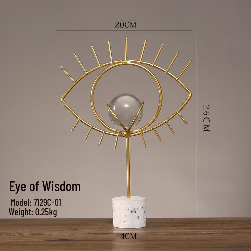 Nordic Leaf Crystal Ball Ornament: Elegant Light Luxury Decoration for Home Entrance, Living Room, Wine Cabinet, or Office Display.