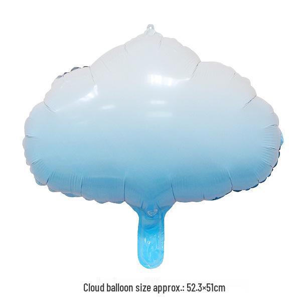 Rainbow Parachute Hot Air Balloon Birthday Decoration Foil Balloons