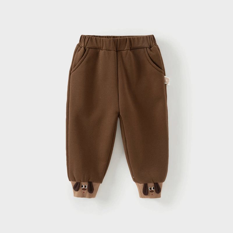 David Bella Boys  Pants 2026 Winter New Style Boys  Fleece-Lined Casual Pants Children s Sports Jogger Pants