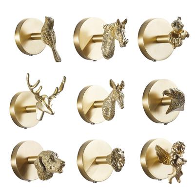 Nordic Retro Animal Design Wieszak na ubrania Metalowy wieszak na ubrania Haki do przechowywania w domu Sypialnia Akademik Łazienka Ganek