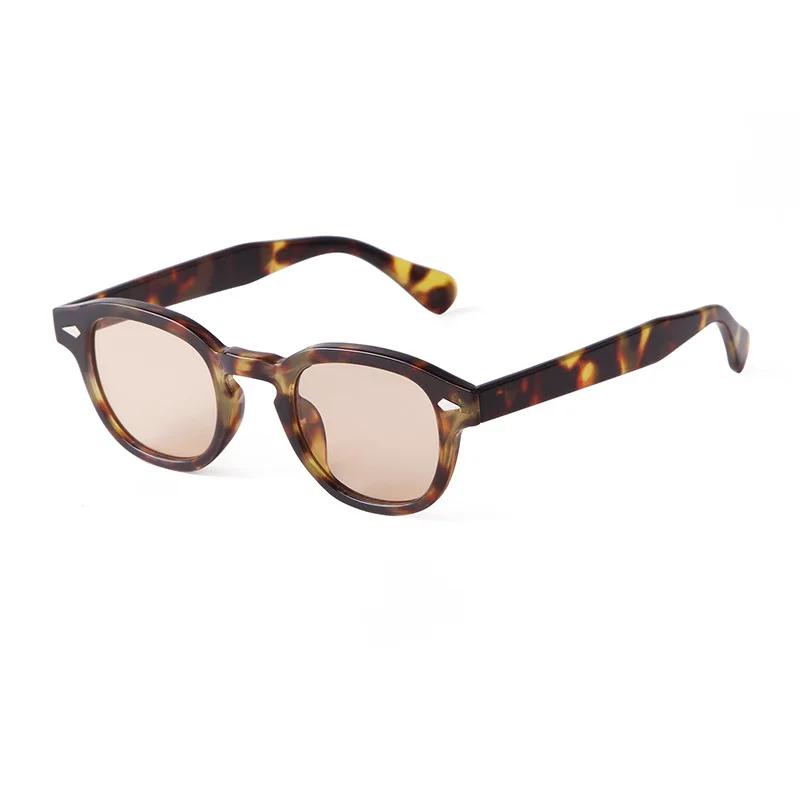 

New Vintage Rivet TRound Sunglasses Women Men Brand Design Retro Lens Square Sun Glasses Female UV400 Gafas De Sol Mujer As the picture