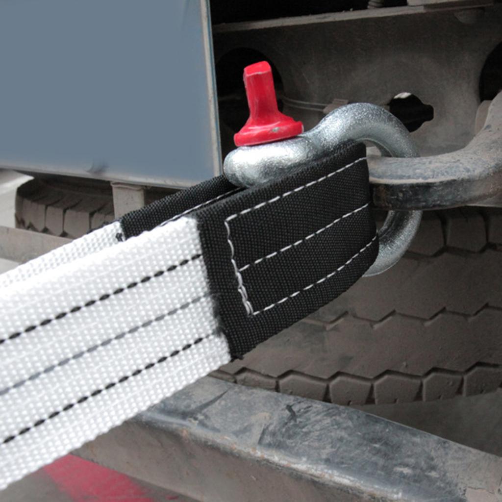 Durable High Strength Trailer Winch Strap (Up To 6 Ton) 5 Meters Towing Ropes with Hook for Car Rescue Equipment