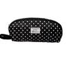 Portable Polka Dot Print Pencil Case Multi-Layer Large Capacity Pencil Pouch Handheld Shell Shaped Stationery Organizer Gift
