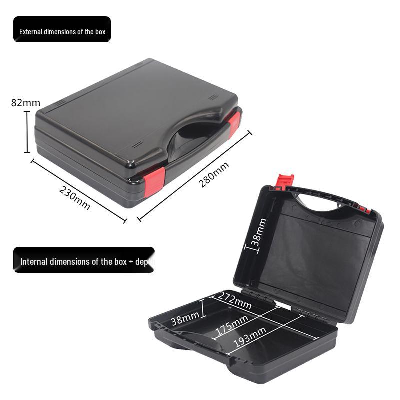Multi-Functional Tool Storage: Handheld Plastic Box for Tools, Electric Drill, and Multimeter Equipment