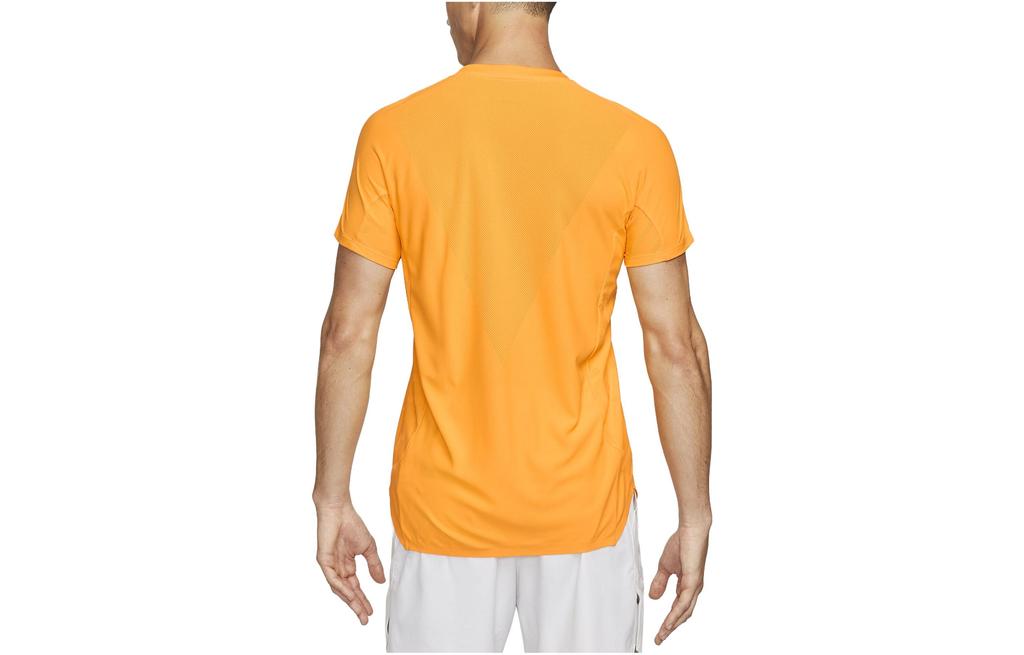 Nike T Shirts Men's Yellow Crew Neck Moderate Straight Fit DX5523-717