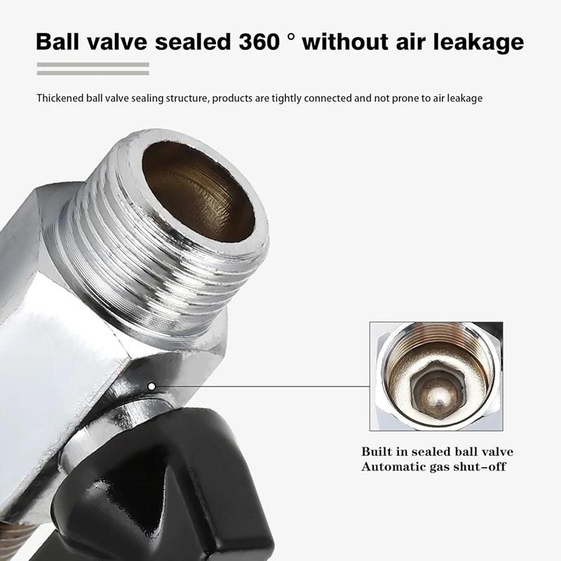 High pressure corrosion resistant 1/4 BPS ball valve without air leakage for automotive repair & decoration & automation industy