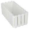 Balcony Flowerpot Box For Railing Terrace Rustic White 40Cm